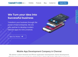 How smarther.co looks like on a tablet such as an iPad.