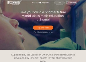 How smartickmethod.com looks like on a tablet such as an iPad.