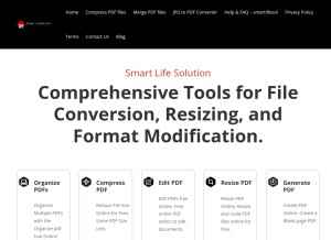 How smartlifesol.com looks like on a tablet such as an iPad.