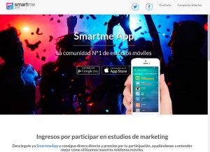 How smartmeapp.com looks like on a tablet such as an iPad.