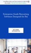 How smartrecruiters.com looks like on a mobile device such as an iPhone.