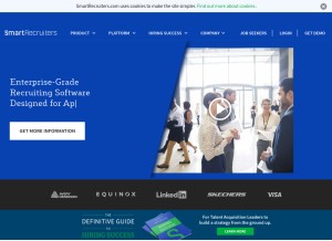 How smartrecruiters.com looks like on a tablet such as an iPad.