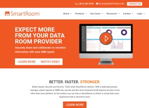 How smartroom.com looks like on a tablet such as an iPad.