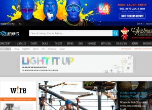 How smartshanghai.com looks like on a tablet such as an iPad.