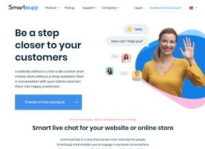 How smartsupp.com looks like on a tablet such as an iPad.