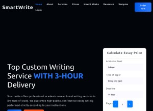 How smartwrite.net looks like on a tablet such as an iPad.