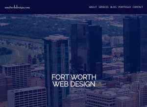 How smatwebdesign.com looks like on a tablet such as an iPad.