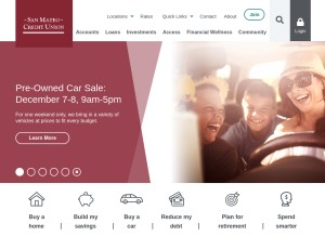 How smcu.org looks like on a tablet such as an iPad.