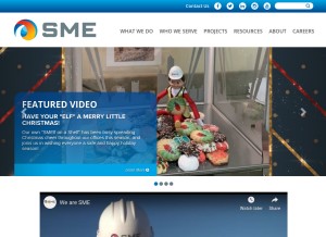 How sme-usa.com looks like on a tablet such as an iPad.