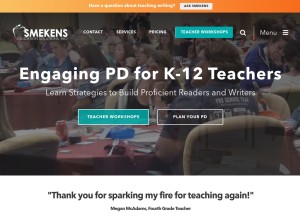 How smekenseducation.com looks like on a tablet such as an iPad.