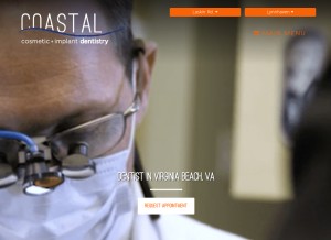 How smilevabeach.com looks like on a tablet such as an iPad.