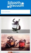 How smoothvacuum.com looks like on a mobile device such as an iPhone.