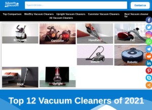 How smoothvacuum.com looks like on a tablet such as an iPad.