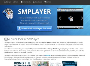 How smplayer.info looks like on a tablet such as an iPad.