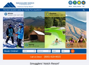 How smuggs.com looks like on a tablet such as an iPad.