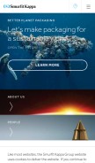How smurfitkappa.com looks like on a mobile device such as an iPhone.