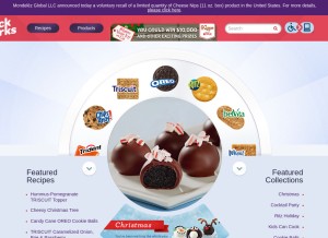 How snackworks.com looks like on a tablet such as an iPad.