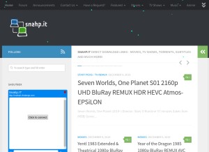 How snahp.it looks like on a tablet such as an iPad.
