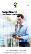 How snappsearch.com looks like on a mobile device such as an iPhone.