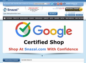 How snazal.com looks like on a tablet such as an iPad.