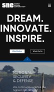 How sncorp.com looks like on a mobile device such as an iPhone.