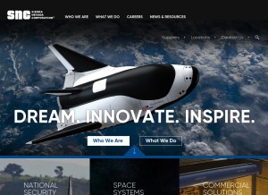 How sncorp.com looks like on a tablet such as an iPad.