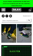 How sneakerbaas.com looks like on a mobile device such as an iPhone.