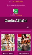 How snehamittal.com looks like on a mobile device such as an iPhone.