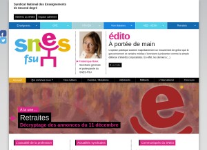 How snes.edu looks like on a tablet such as an iPad.