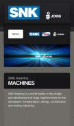 How snkamerica.com looks like on a mobile device such as an iPhone.