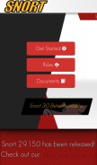 How snort.org looks like on a mobile device such as an iPhone.