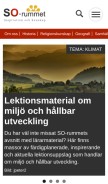How so-rummet.se looks like on a mobile device such as an iPhone.