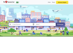 How soanunciar.com looks like on a tablet such as an iPad.