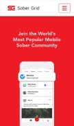 How sobergrid.com looks like on a mobile device such as an iPhone.