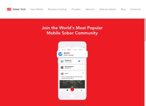How sobergrid.com looks like on a tablet such as an iPad.