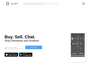 How sobump.com looks like on a tablet such as an iPad.
