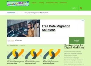 How soc1al-news.de looks like on a tablet such as an iPad.