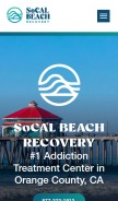 How socalbeachrecovery.com looks like on a mobile device such as an iPhone.