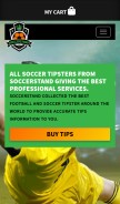 How soccerstand.tips looks like on a mobile device such as an iPhone.