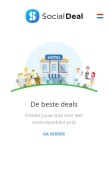 How socialdeal.be looks like on a mobile device such as an iPhone.