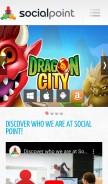 How socialpointgames.com looks like on a mobile device such as an iPhone.