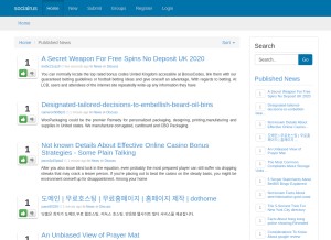 How socialrus.com looks like on a tablet such as an iPad.