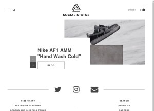 How socialstatuspgh.com looks like on a tablet such as an iPad.