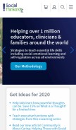 How socialthinking.com looks like on a mobile device such as an iPhone.