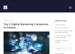 How sociowings.com looks like on a tablet such as an iPad.