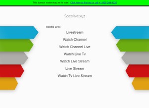 How socolive.xyz looks like on a tablet such as an iPad.