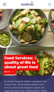 How sodexo.com looks like on a mobile device such as an iPhone.