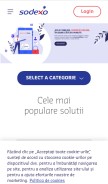 How sodexo.ro looks like on a mobile device such as an iPhone.