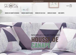 How sofa-up.fr looks like on a tablet such as an iPad.