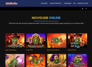 How sofortnovoline.com looks like on a tablet such as an iPad.